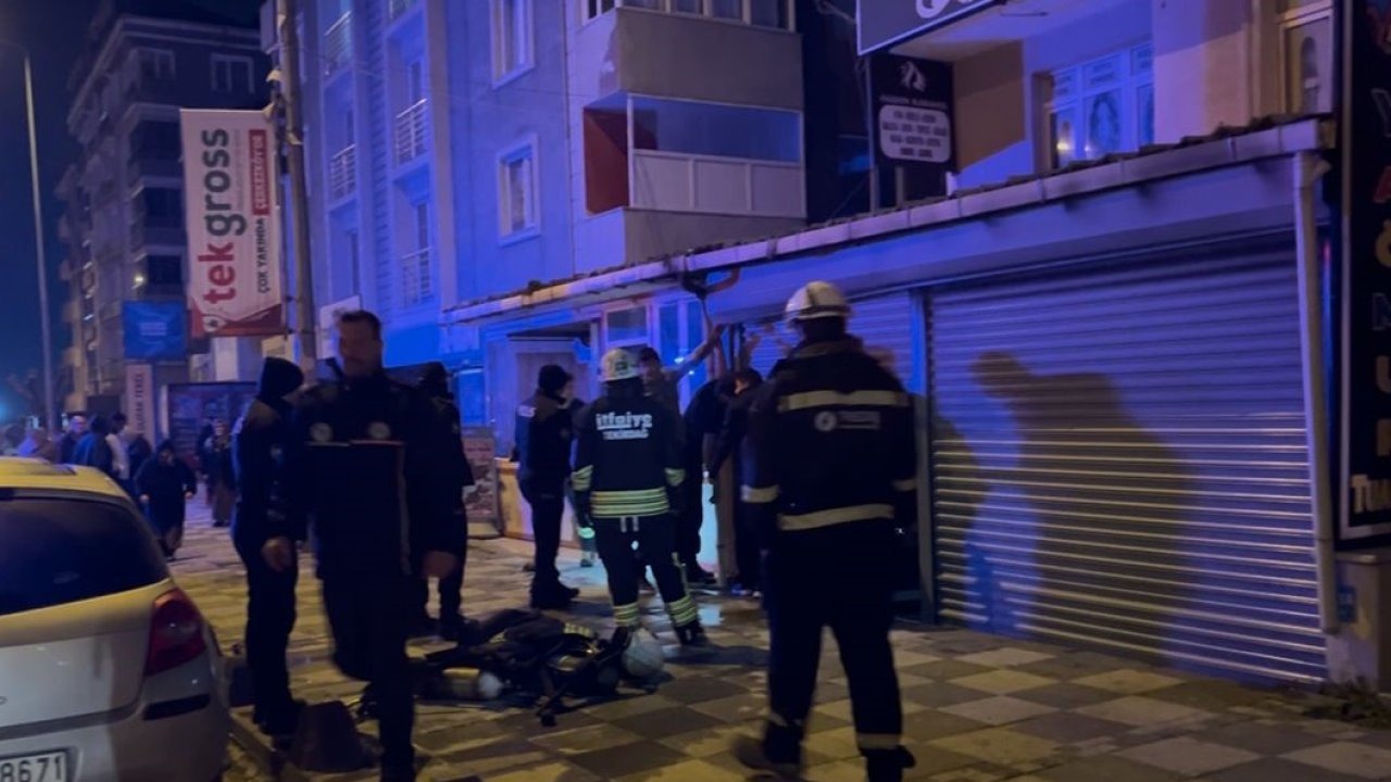 Çerkezköy’de iş yeri yangını