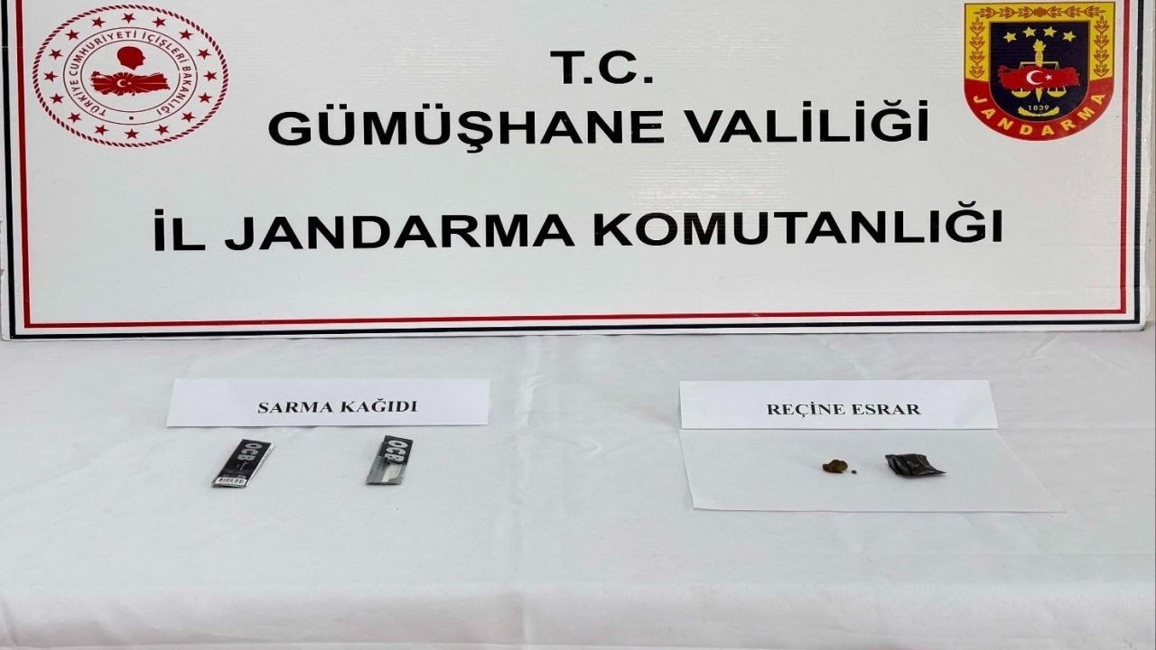 Gümüşhane’de uyuşturucu operasyonu