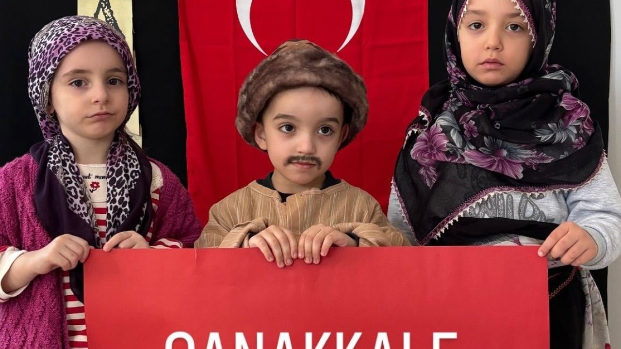 Minik yüreklerde 18 Mart ruhu canlandı