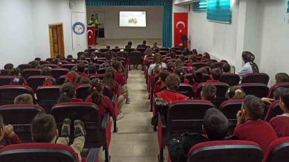 Aydıntepe’de öğrencilere trafik eğitimi verildi
