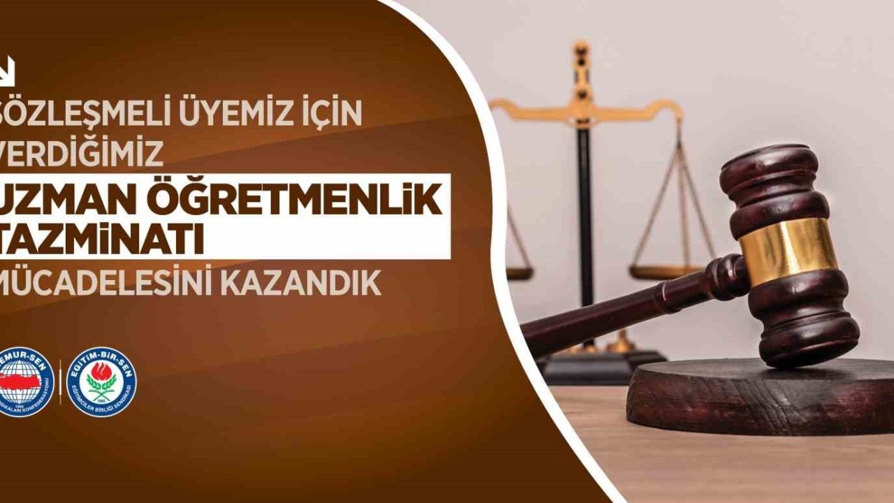 Eğitim-Bir-Sen’in açtığı davada sözleşmeli öğretmenler için emsal karar