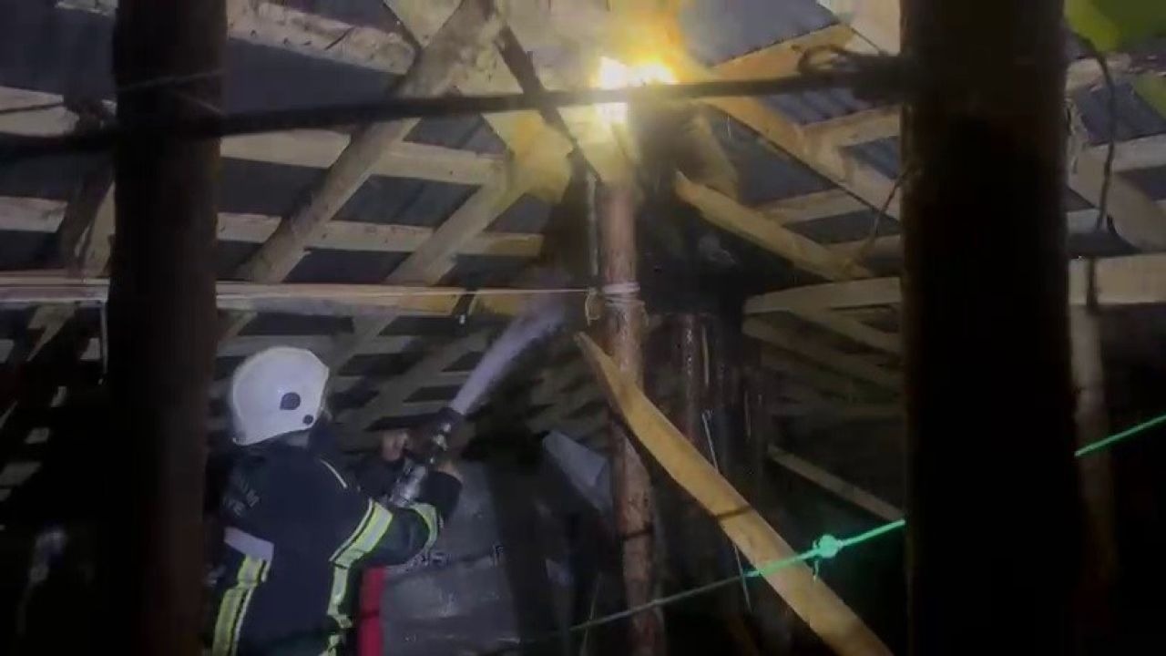 Erzurum’da korkutan yangın