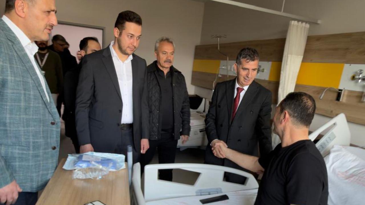 Orhan Ateş’ten hastalara moral ziyareti