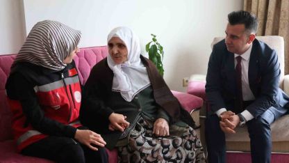 Erzurum’da şehit annesine anlamlı bayram hediyesi