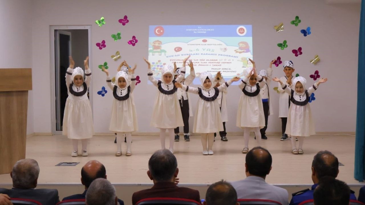 4-6 yaş Kur’an kurslarında yıl sonu coşkusu