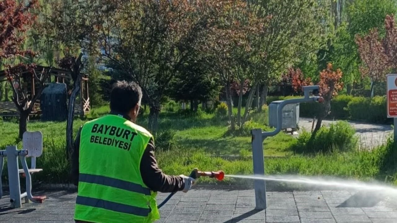 Kene riskine karşı yeşil alanlar ilaçlandı