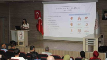 Sağlık Müdürlüğü personeline stres yönetimi eğitimi