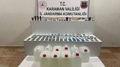 Karaman’da uyuşturucu ve etil alkol ele geçirildi: Aranan 8 kişi tutuklandı
