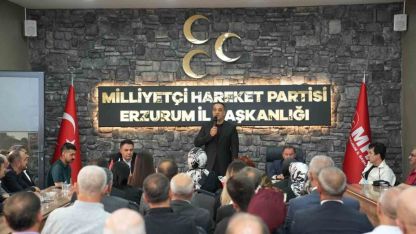 MHP Erzurum’da büyük il kongresi için düğmeye basıldı
