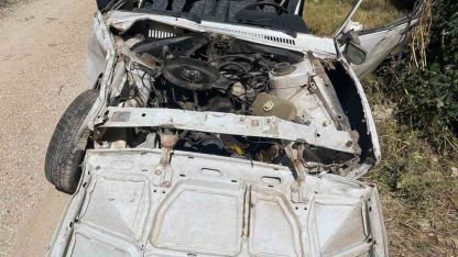 Otomobil uçuruma yuvarlandı: 1 ağır yaralı