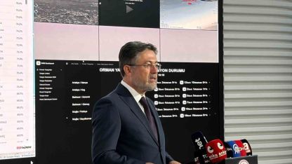 Bakan Yumaklı: "115 yangına müdahale ettik. Bu yangınlardan 110’unu kontrol altına aldık"