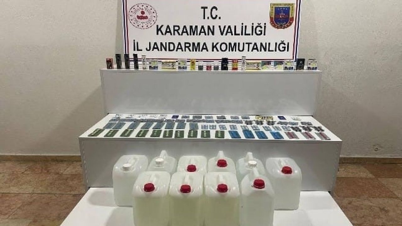 Karaman’da uyuşturucu ve etil alkol ele geçirildi: Aranan 8 kişi tutuklandı