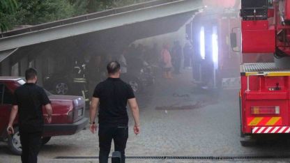 Erzurum Adliyesi’nde yangın: 2 kişi dumandan etkilendi