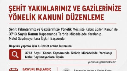 Bakan Göktaş: "Terörle mücadelede malul sayılmayan vatandaşların başvuruları 1 Eylül’de başlıyor"