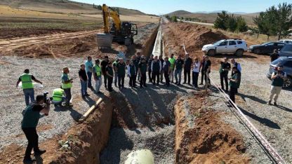 Kırklartepe Barajı sulama inşaatında inceleme