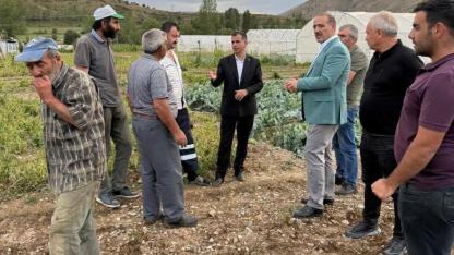 Milletvekili Ateş’ten Eko-Köy çiftçisine geçmiş olsun ziyareti