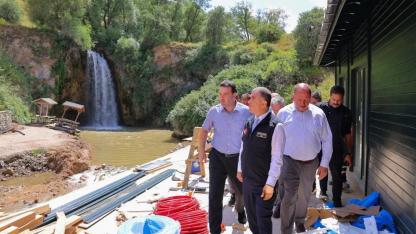 Sırakayalar Şelalesi’nde çalışmalar sürüyor
