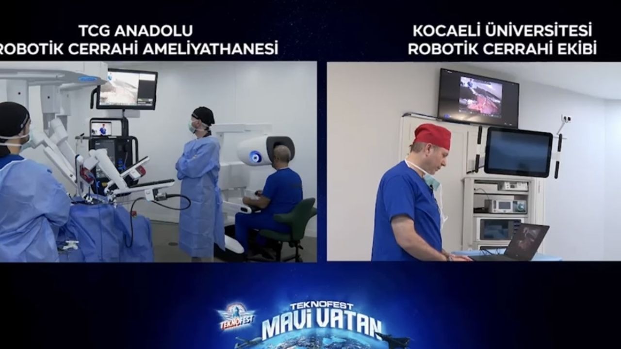 TEKNOFEST Mavi Vatan’da tarihi deneme: TCG Anadolu’da 5G destekli robotik cerrahi