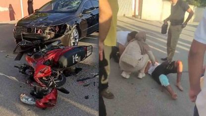 Erzincan’da otomobil ile motosiklet çarpıştı: 2 genç yaralandı