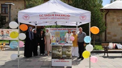 Vatandaşlara sağlıklı yaşam alışkanlıkları anlatıldı
