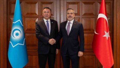 Bakan Fidan, Türk Devletleri Teşkilatı Genel Sekreteri Ömüraliyev ile görüştü