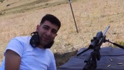 100 metreden iğne üzerindeki buğdayı vurdu