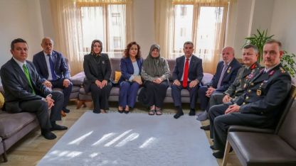 Kıbrıs gazileri evlerinde ziyaret edildi