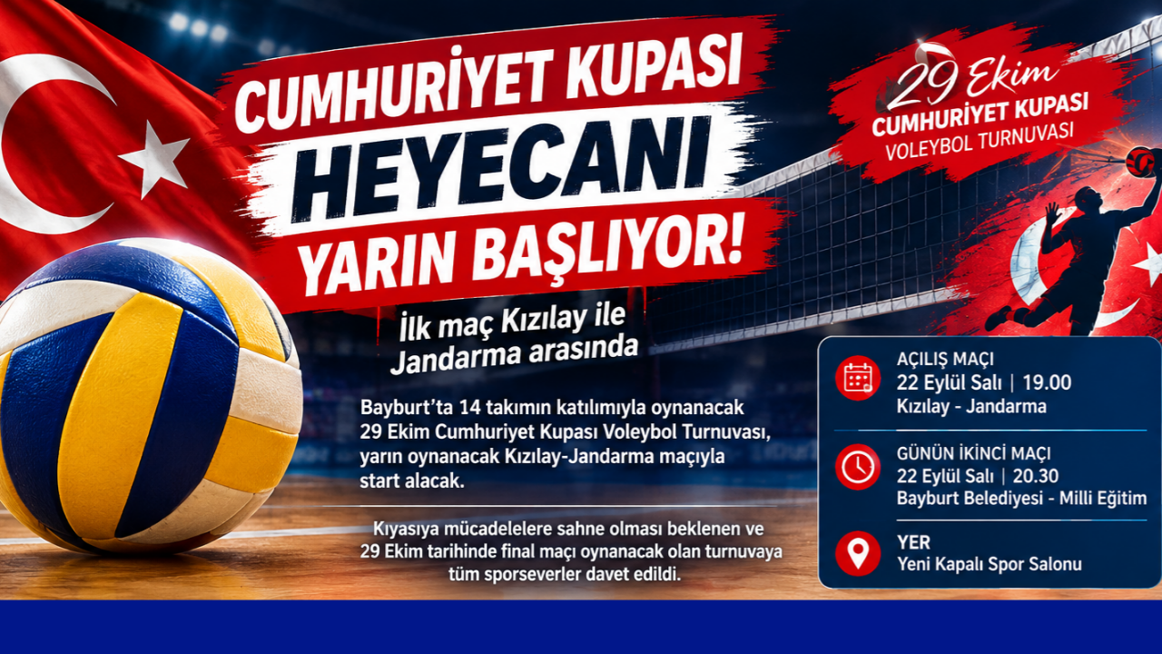 Cumhuriyet Kupası heyecanı yarın başlıyor: İlk maç Kızılay ile Jandarma arasında