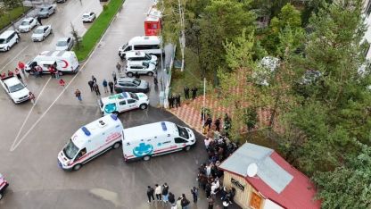 Sağlık ekiplerinden gerçeği aratmayan tatbikat