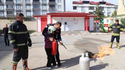 Afet bilinci öğrencilere uygulamalı anlatıldı