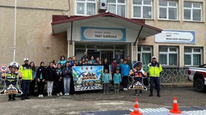 ‘Trafikte Ben de Varım’ projesi Taht köyünde başladı