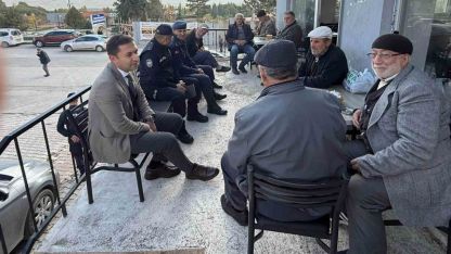 Kaymakam Yıldırım ve Ahat vatandaşlarla bir araya geldi