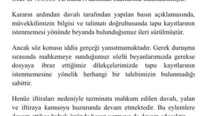 Özgür Özel, Adalet Bakanı Gürlek’e 750 bin lira manevi tazminat ödeyecek