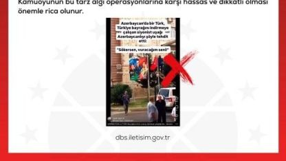 DMM’den, "Azerbaycan’da Türk bayrağının indirilmeye çalışıldığı" iddialarına yalanlama