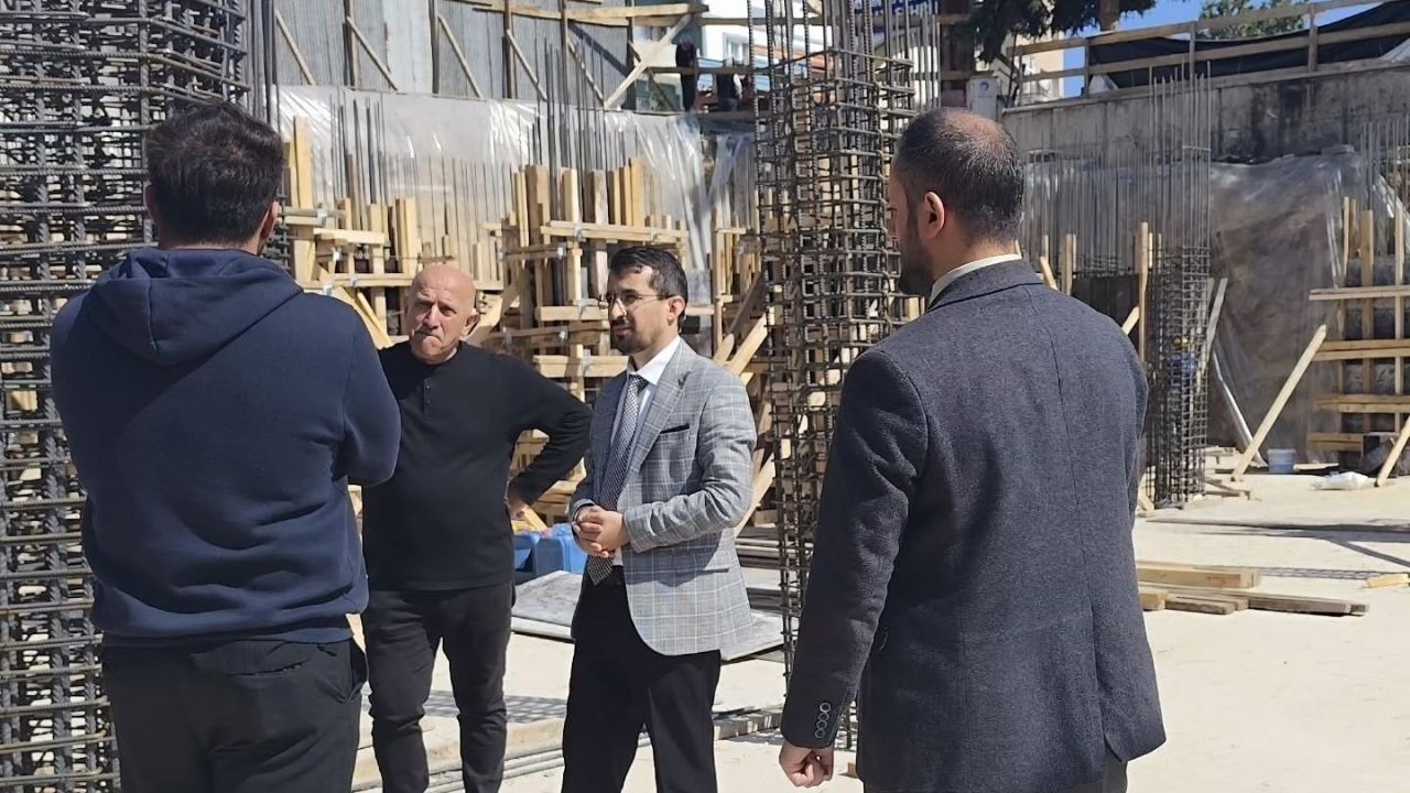 Aydıntepe Merkez Camii inşaatında çalışmalar sürüyor