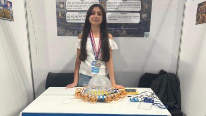 BİLSEM öğrencisi Araz'a uluslararası bilim şenliğinde çifte ödül