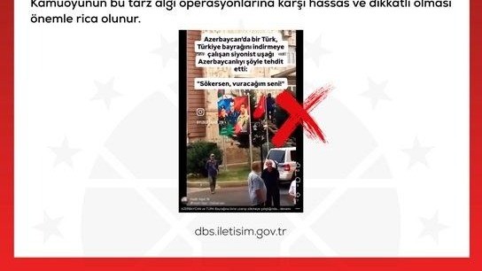 DMM’den, "Azerbaycan’da Türk bayrağının indirilmeye çalışıldığı" iddialarına yalanlama