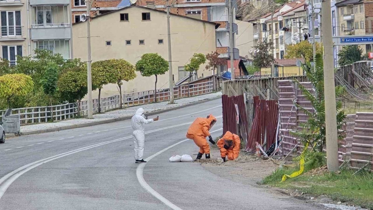 Gümüşhane’de kanalizasyondan çıkan gaz paniğe neden oldu