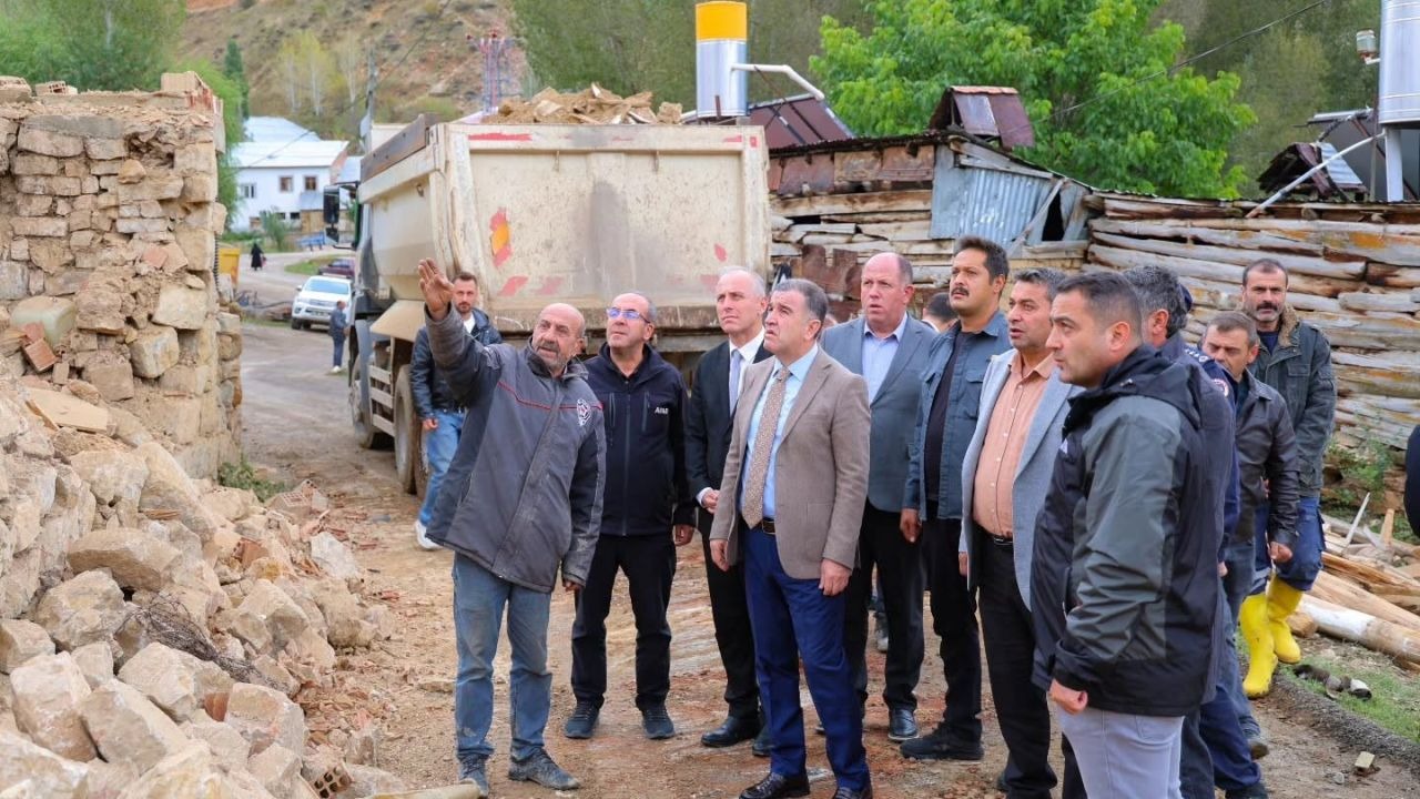 Heybetepe’deki yangın bölgesi incelendi